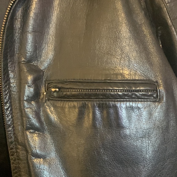 MEXX LEATHER BIKER JACKET - Picture 2 of 9